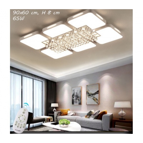 Plafon LED z pilotem 90x60cm 65Watt - P118